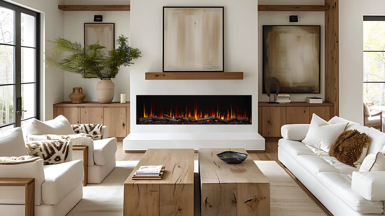 Simplifire Triton 65" Mulit-sided Electric Fireplace - SF-TR65