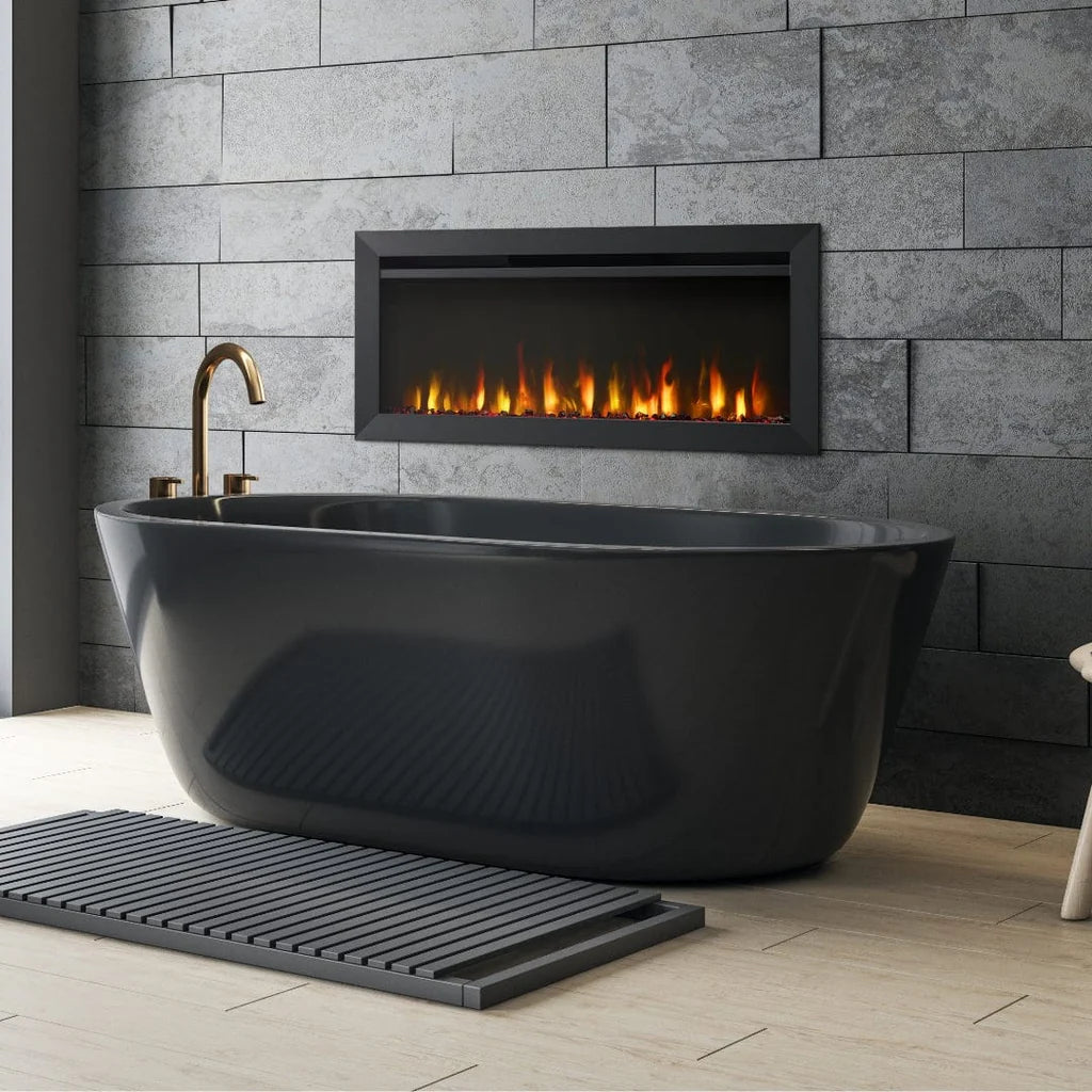 SimpliFire Allusion Slim electric fireplace lifestyle view