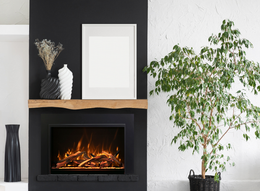 Amantii 48 inch TRD Bespoke Traditional Electric Fireplace lifestyle view