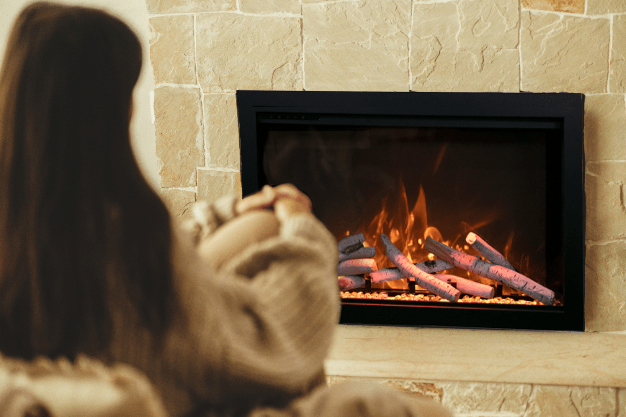 Electric fireplace lifestyle
