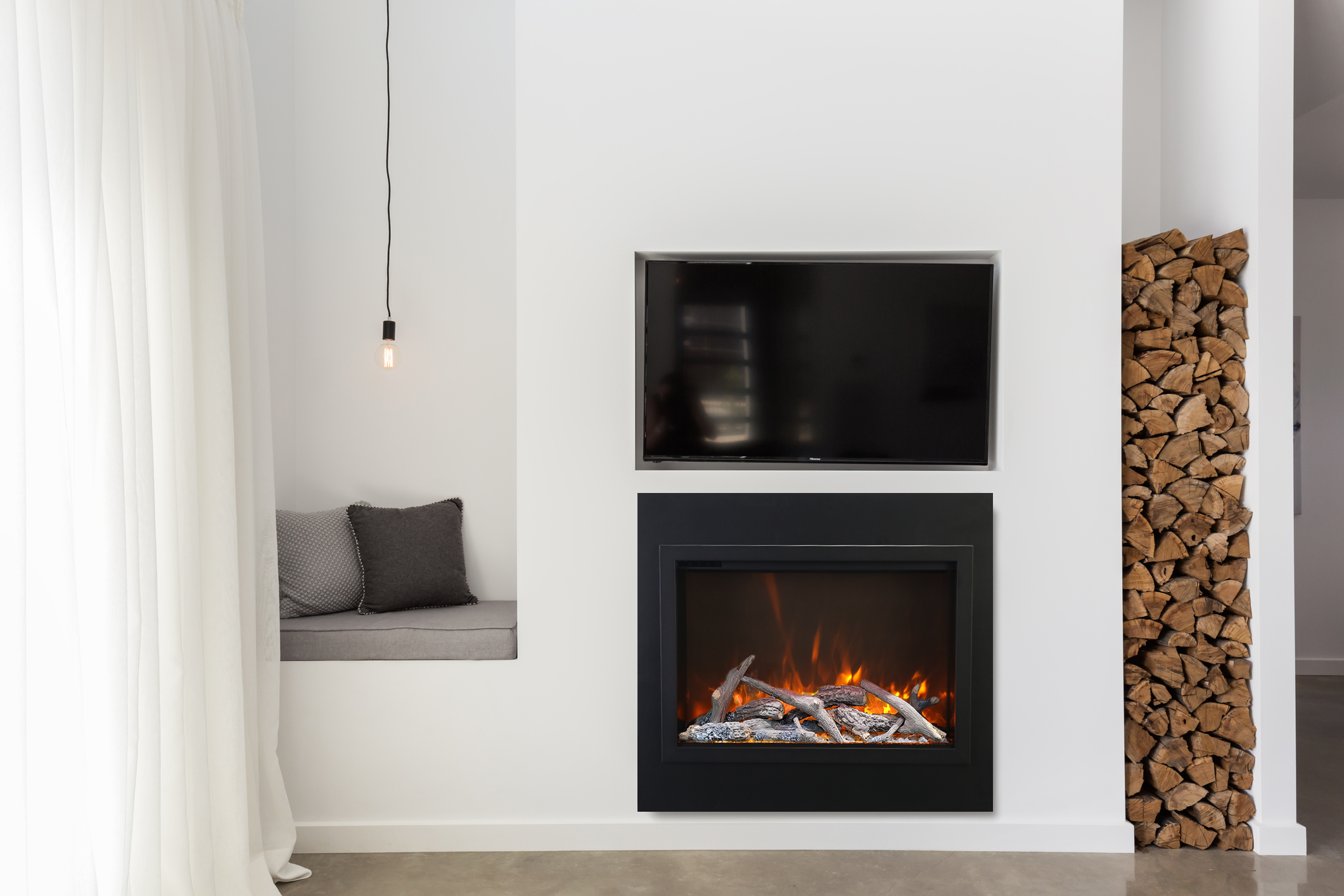 Electric fireplace lifestyle