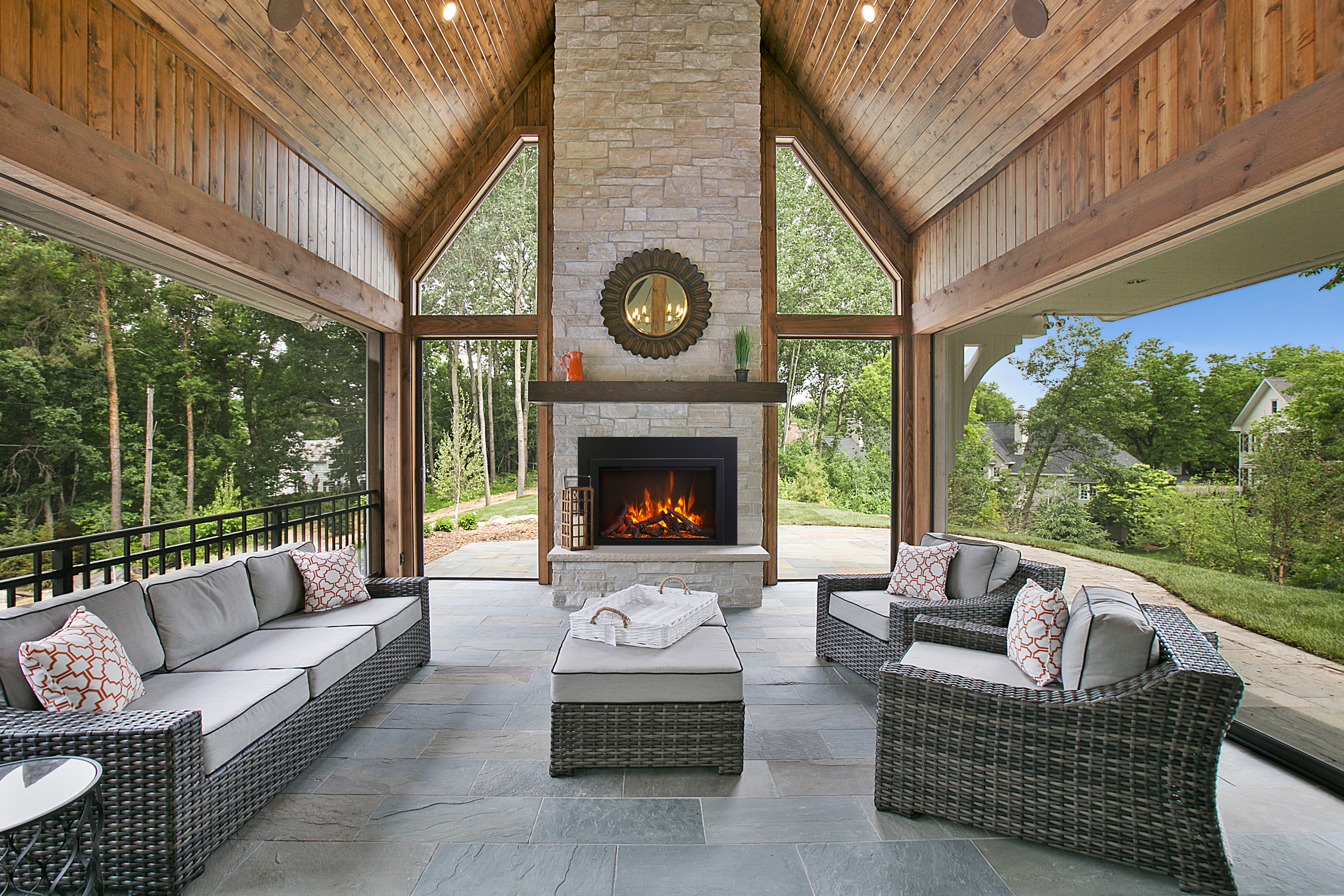 Electric fireplace lifestyle