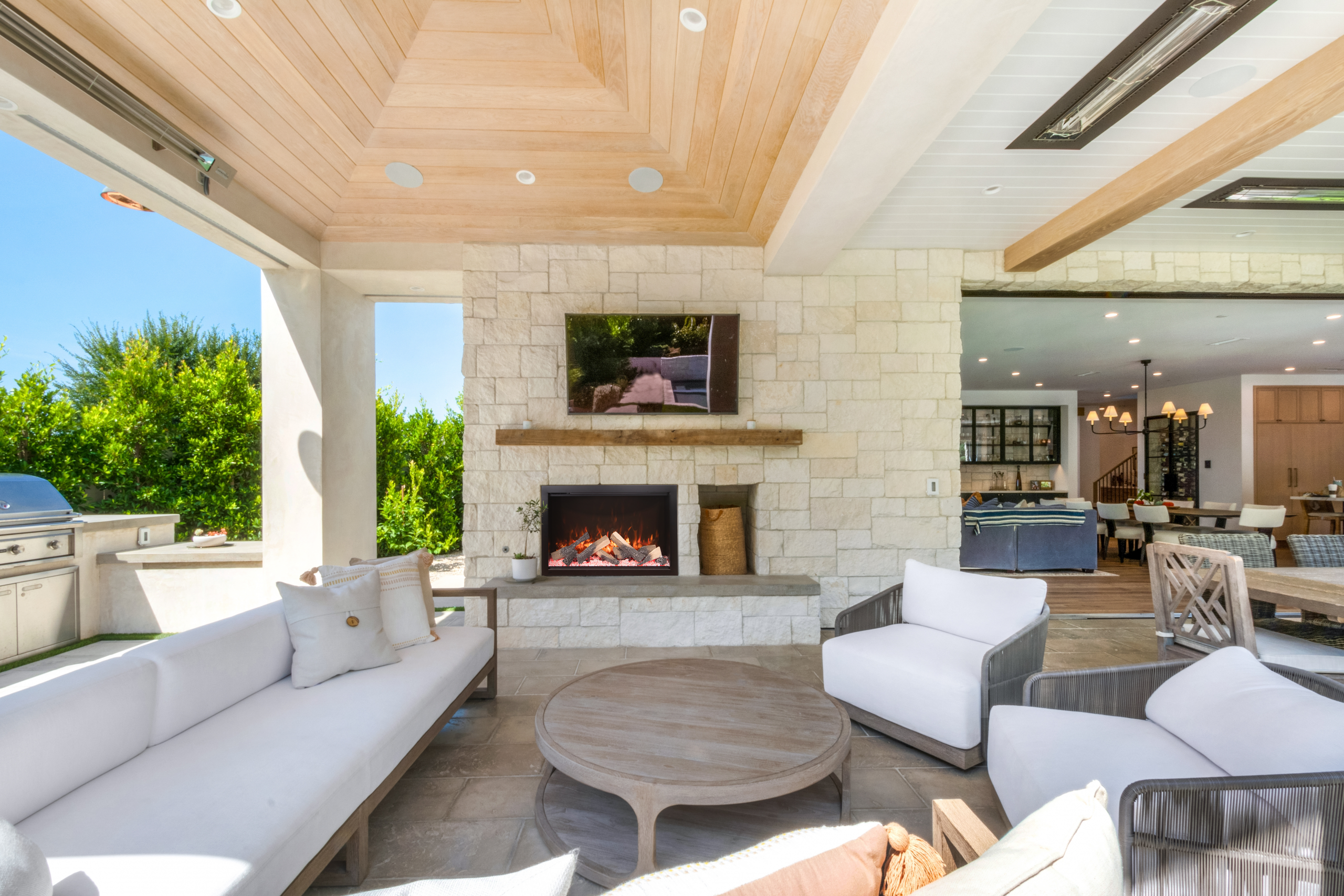 Electric fireplace lifestyle