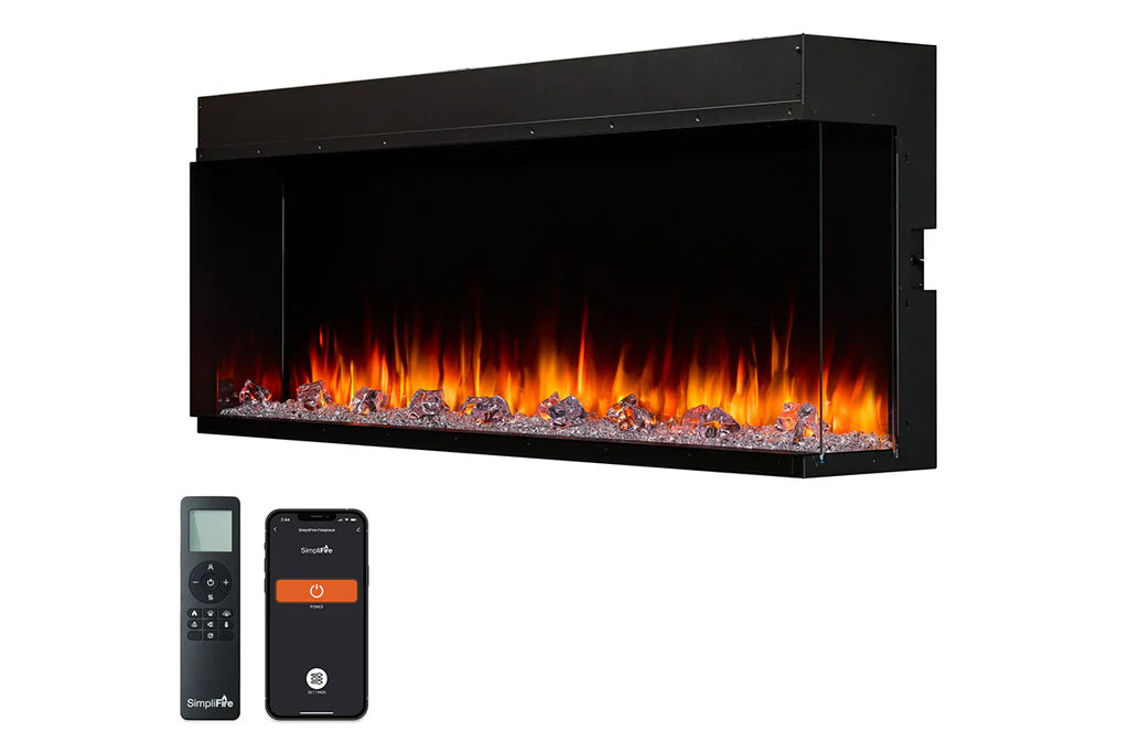 Simplifire Triton 65" Mulit-sided Electric Fireplace - SF-TR65