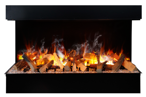 Amantii Signature 75" TruView Series 3-Sided Electric Fireplace