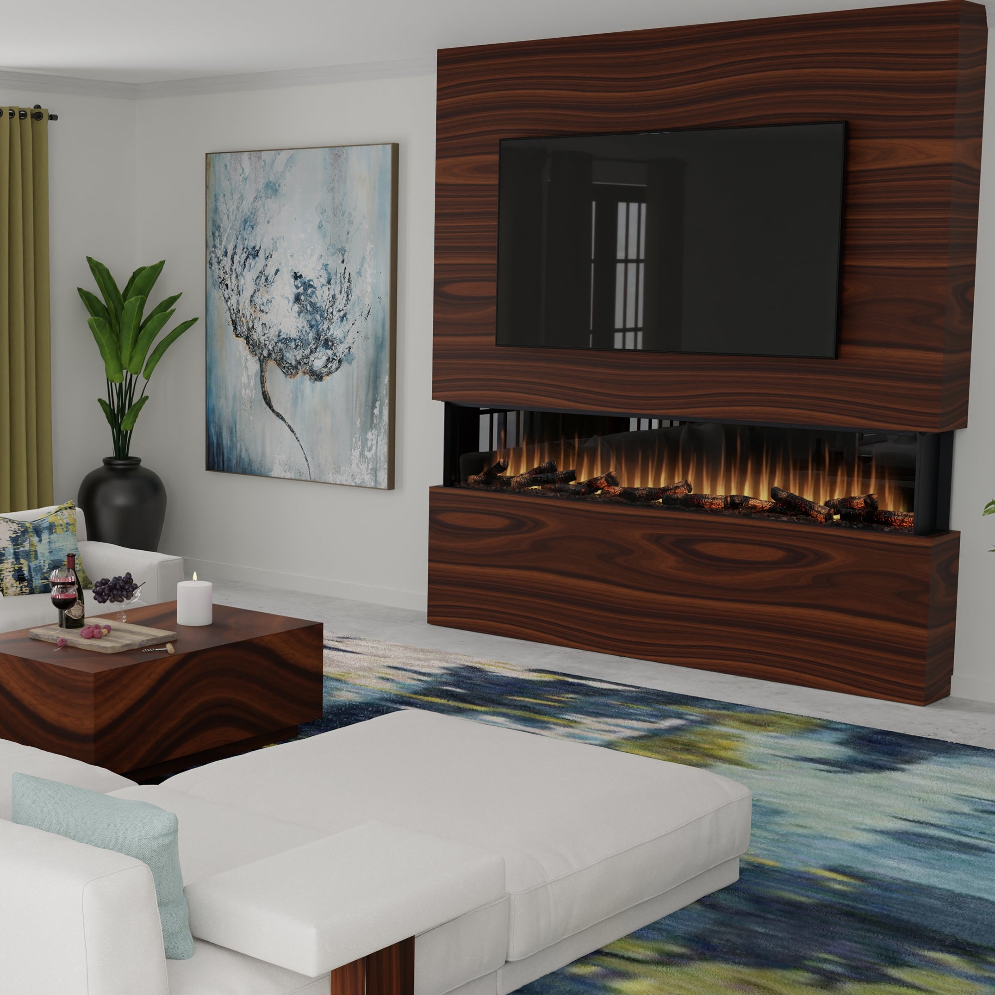 Electric fireplace lifestyle