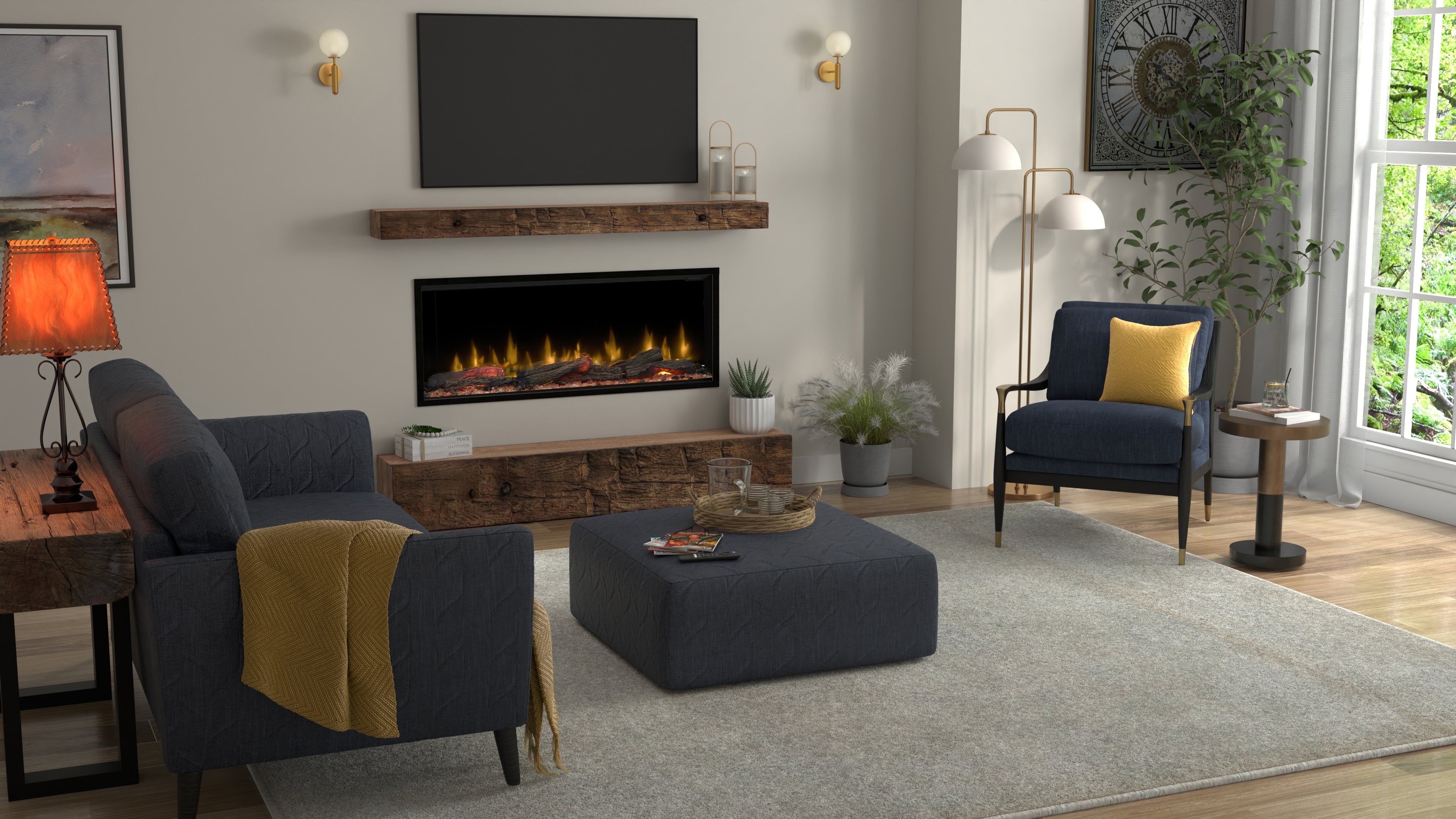 Electric fireplace lifestyle