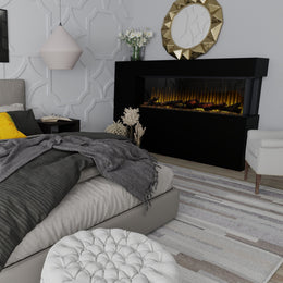 Dimplex Ignite Ultra 60" Linear Electric Fireplace In Bedroom - ULT60