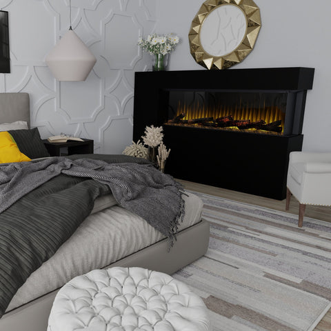 Dimplex Ignite Ultra 60" Linear Electric Fireplace In Bedroom - ULT60