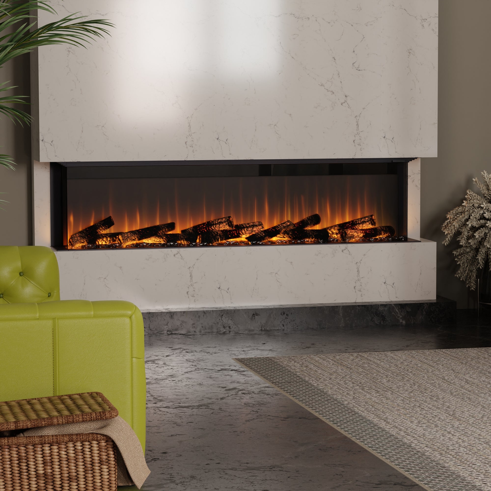 Electric fireplace lifestyle