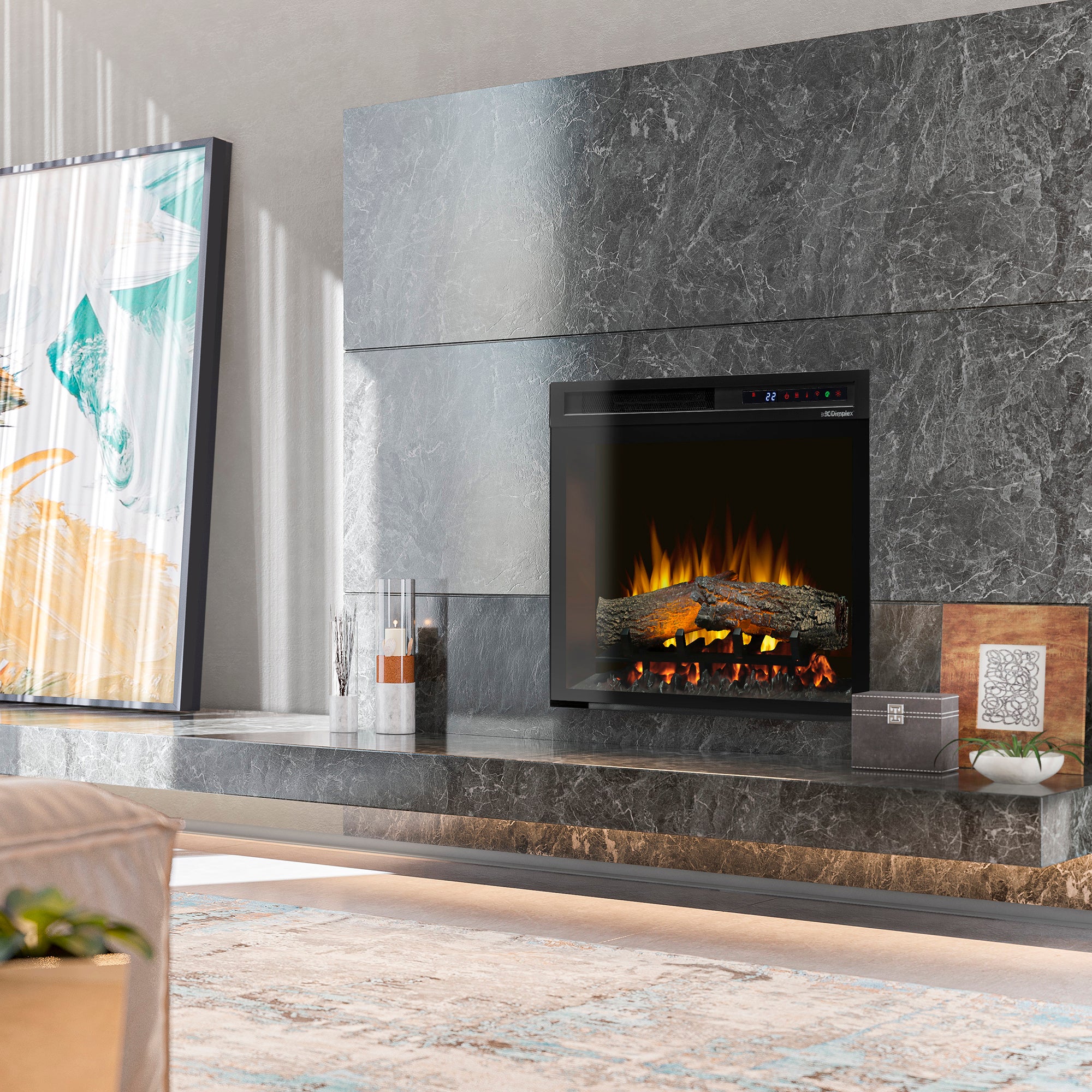 Electric fireplace lifestyle