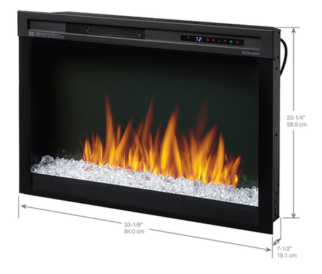 Dimplex Multi-Fire XHD 33" Dimensions - XHD33G