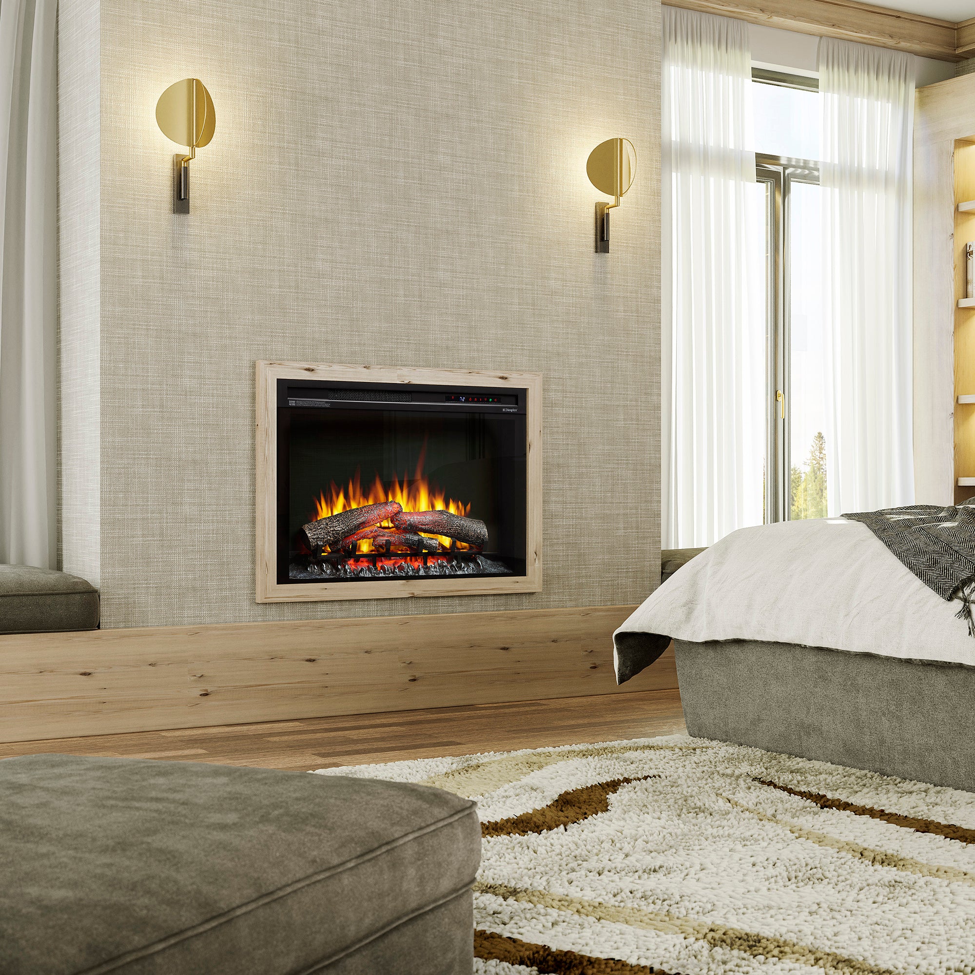 Electric fireplace lifestyle