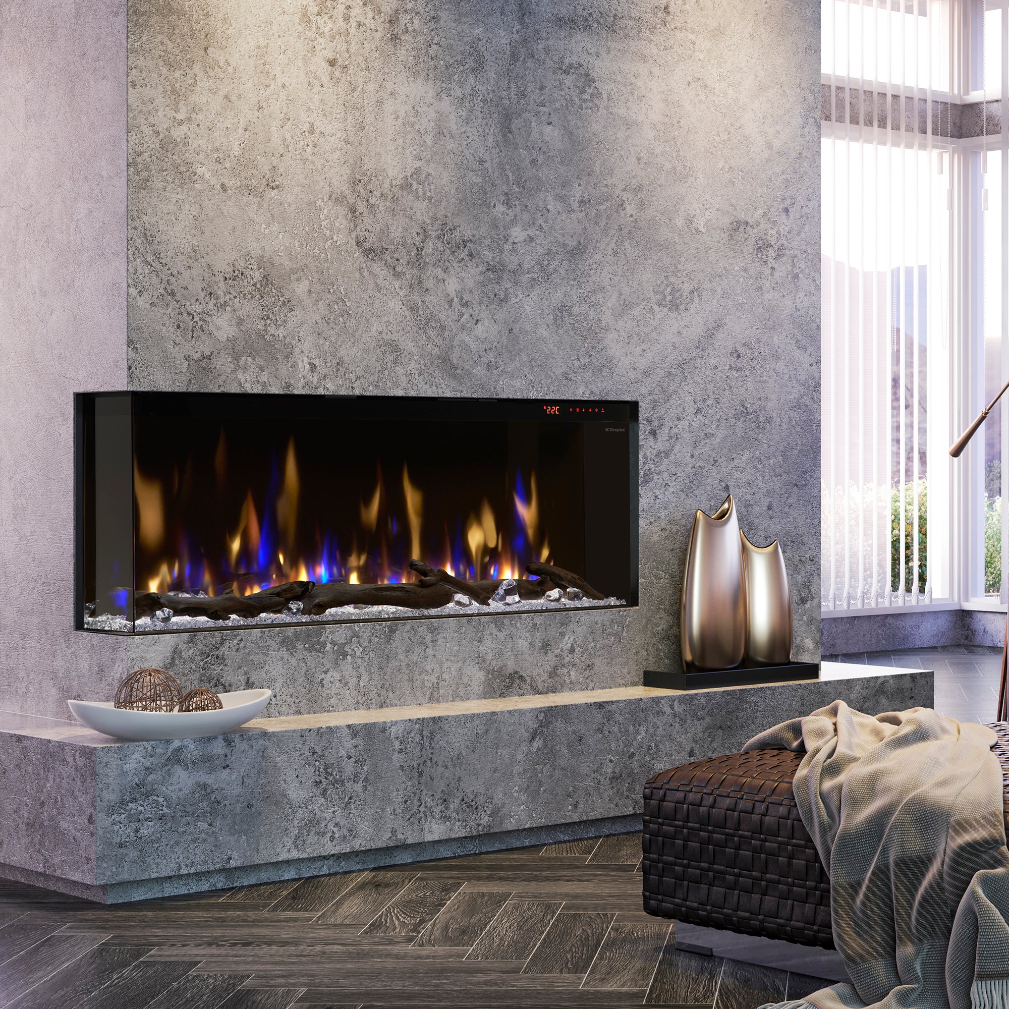 Dimplex IgniteXL Bold 50 inch Linear Electric Fireplace lifestyle view