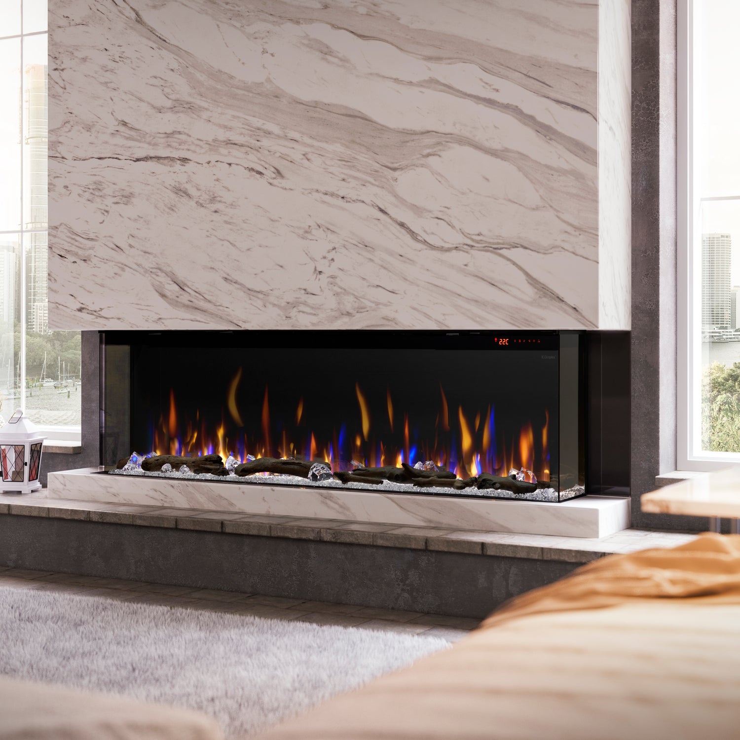 Ignite Bold 60" Linear Electric Fireplace