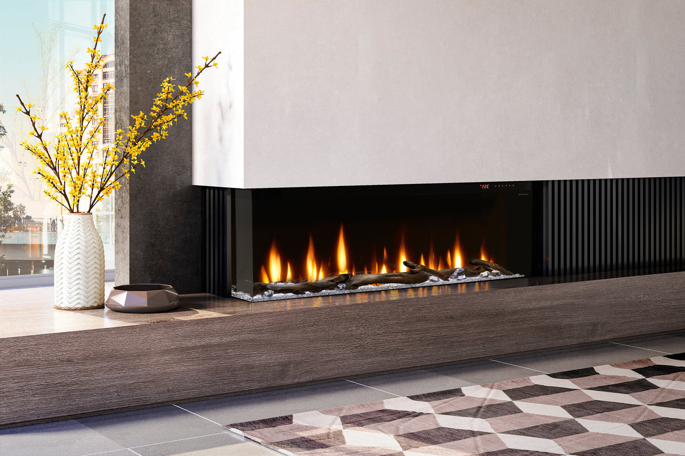 Ignite Bold 60" Linear Electric Fireplace