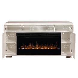 Dimplex Haley Media Console Electric Fireplace flame detail