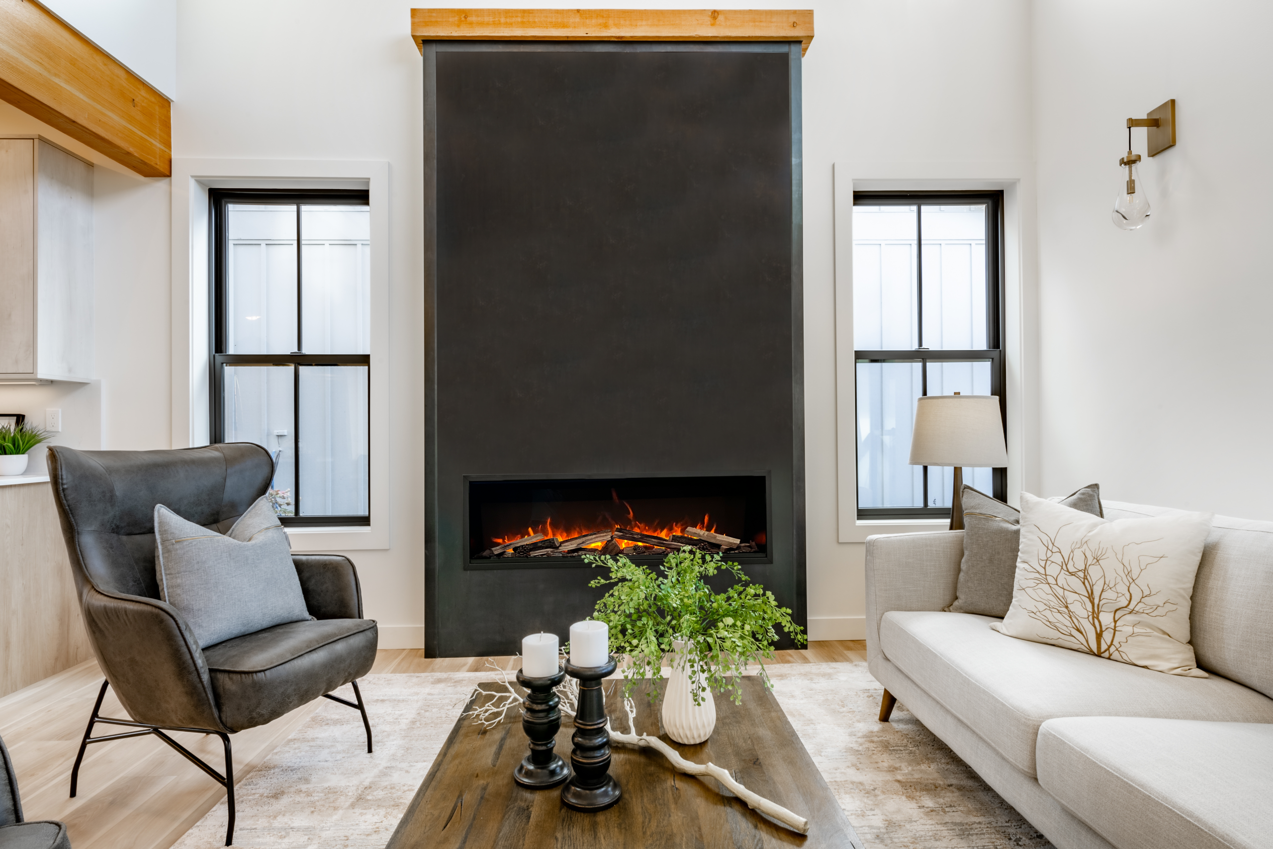 Electric fireplace lifestyle
