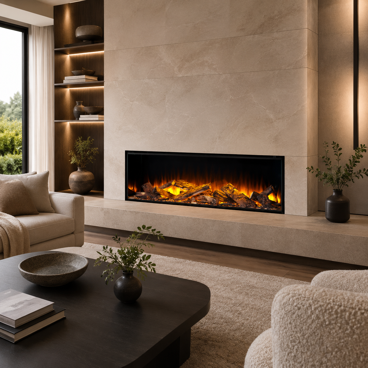 Electric fireplace lifestyle