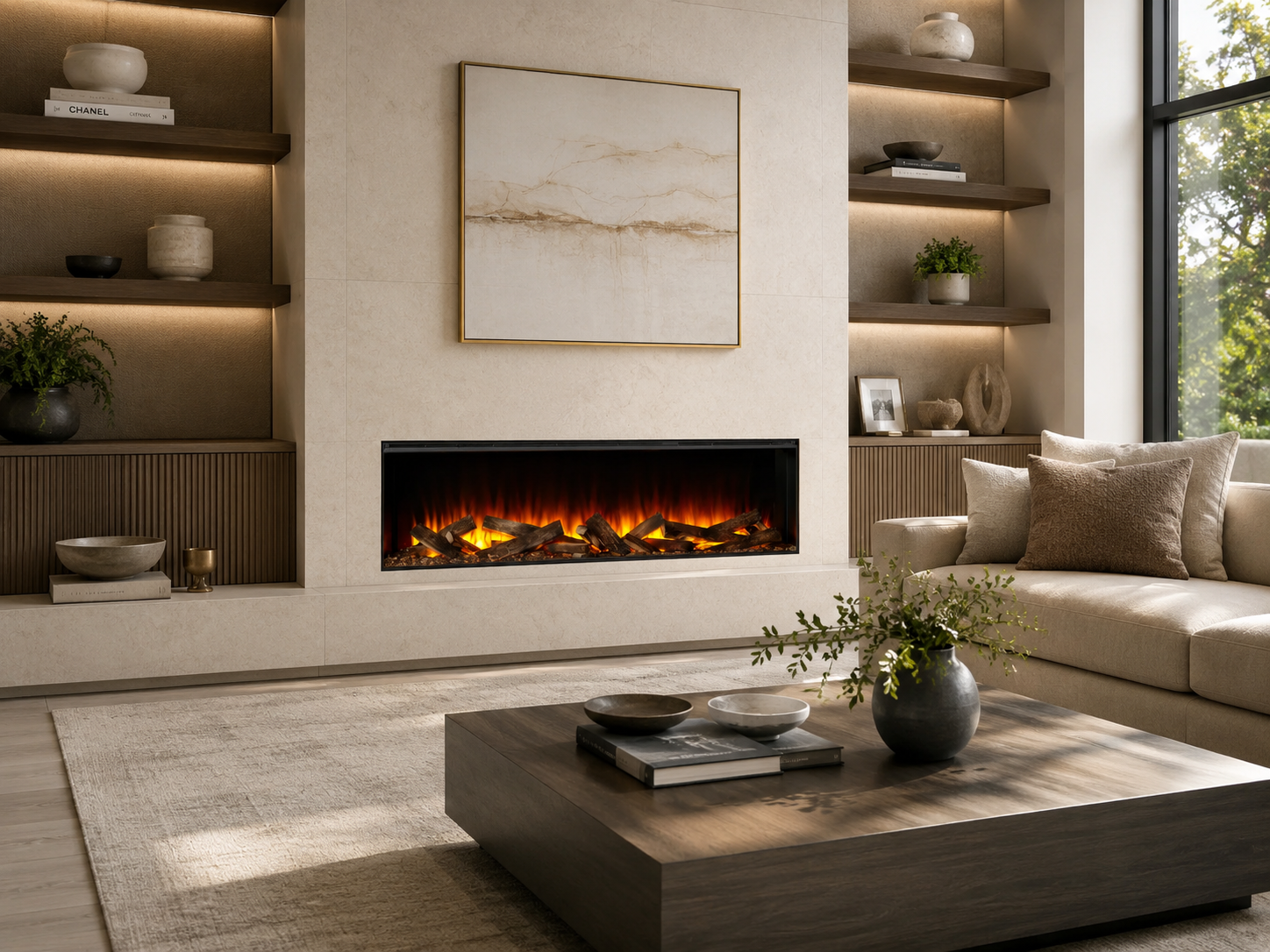 Electric fireplace lifestyle