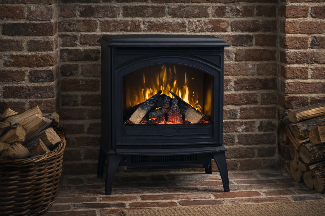 Amantii Cast Iron Freestanding Electric Fireplace Stove - E-50