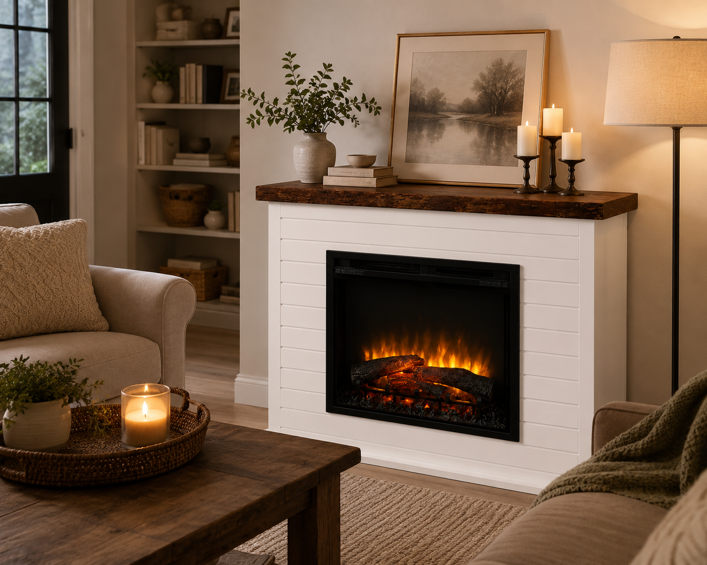 Electric fireplace lifestyle
