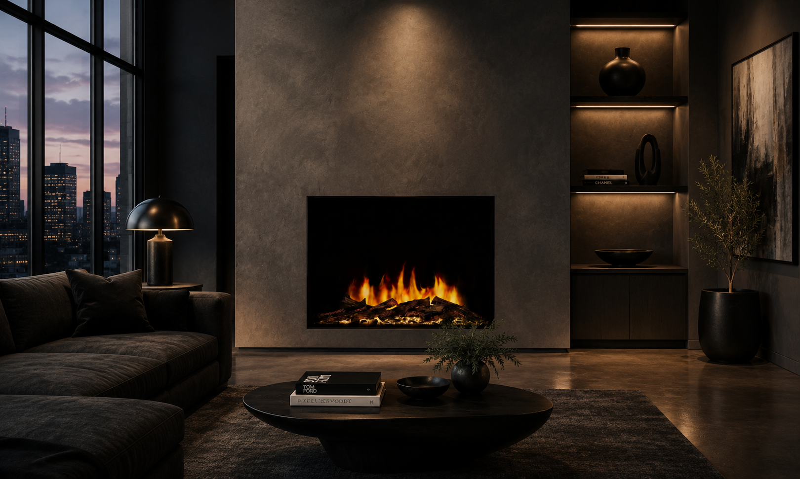 Electric fireplace lifestyle