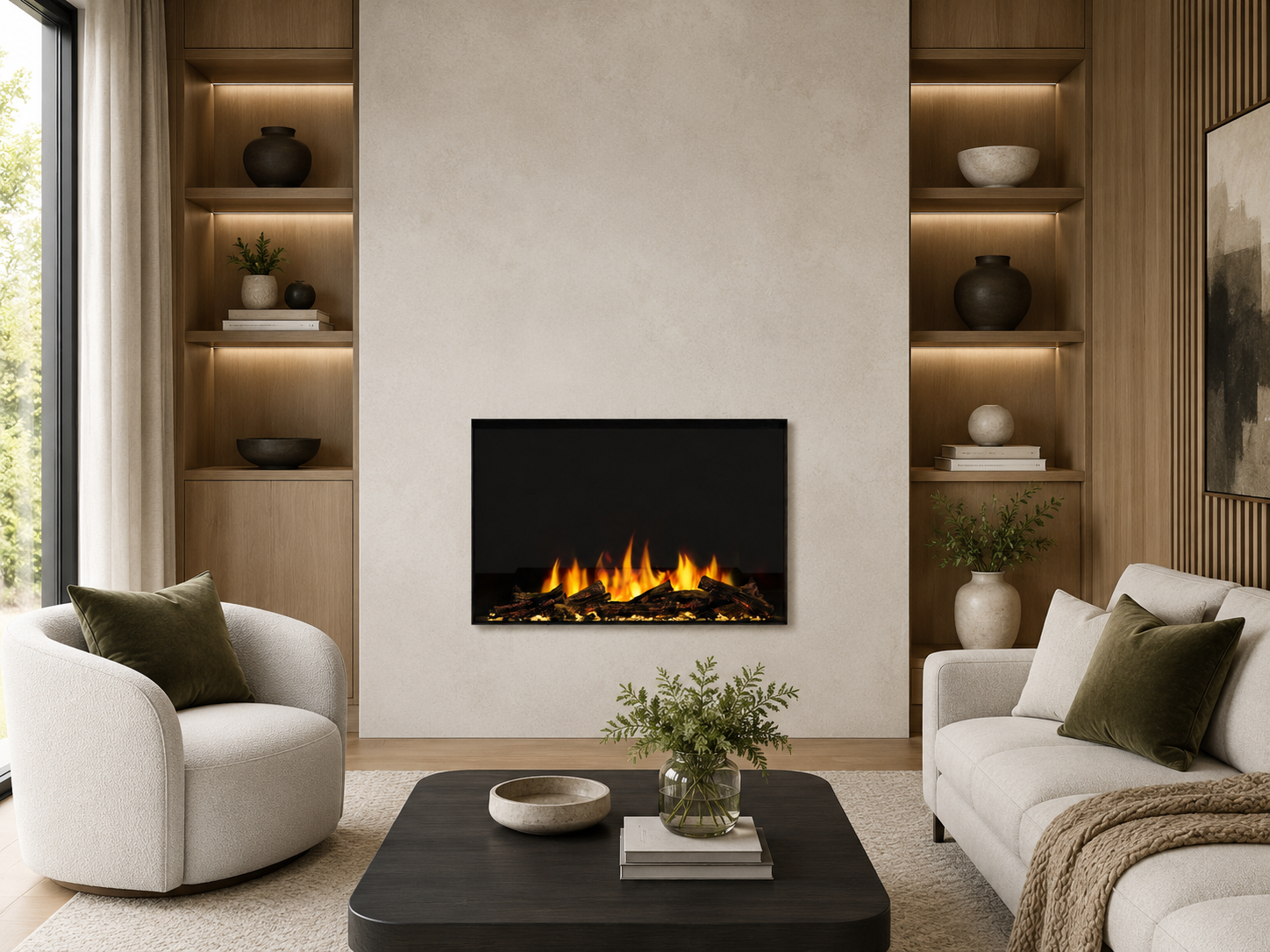 Electric fireplace lifestyle