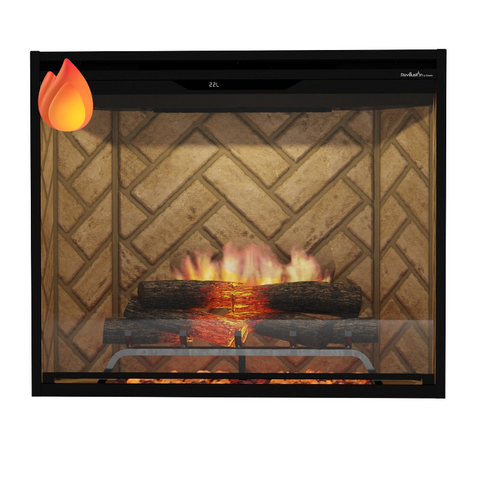 Dimplex Revillusion 36" Portrait Built-in Firebox - Herringbone