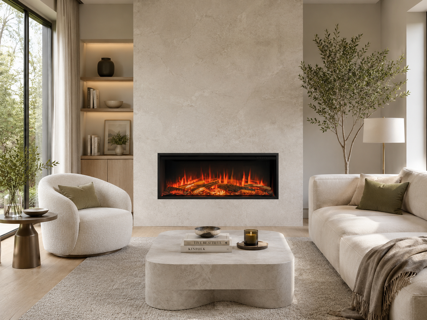 Electric fireplace lifestyle