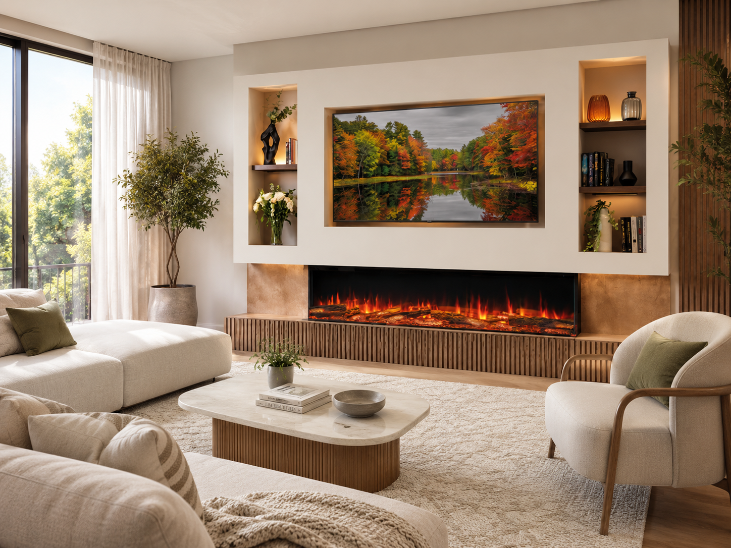 Electric fireplace lifestyle