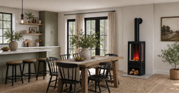 British Fires Bramshaw Black Edition electric stove - official lifestyle image