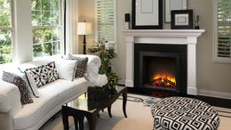 SimpliFire 30 inch Built-In Electric Fireplace lifestyle view