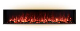 Landscape 80 inch Pro Slim Built-in Electric Fireplace lifestyle view