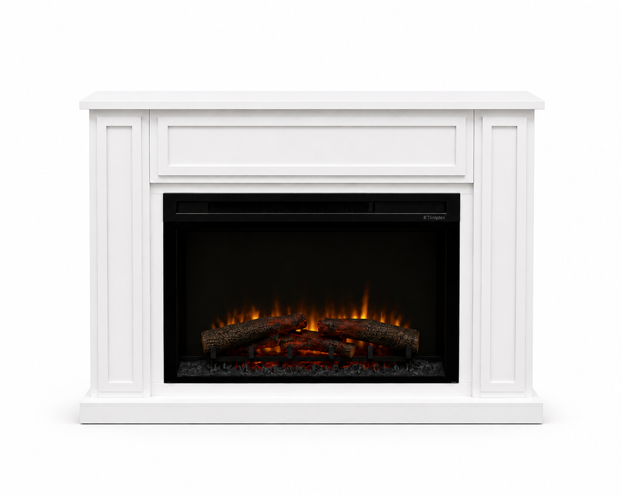 Lilyfield Custom Media Console in Benjamin Moore Cloud White
