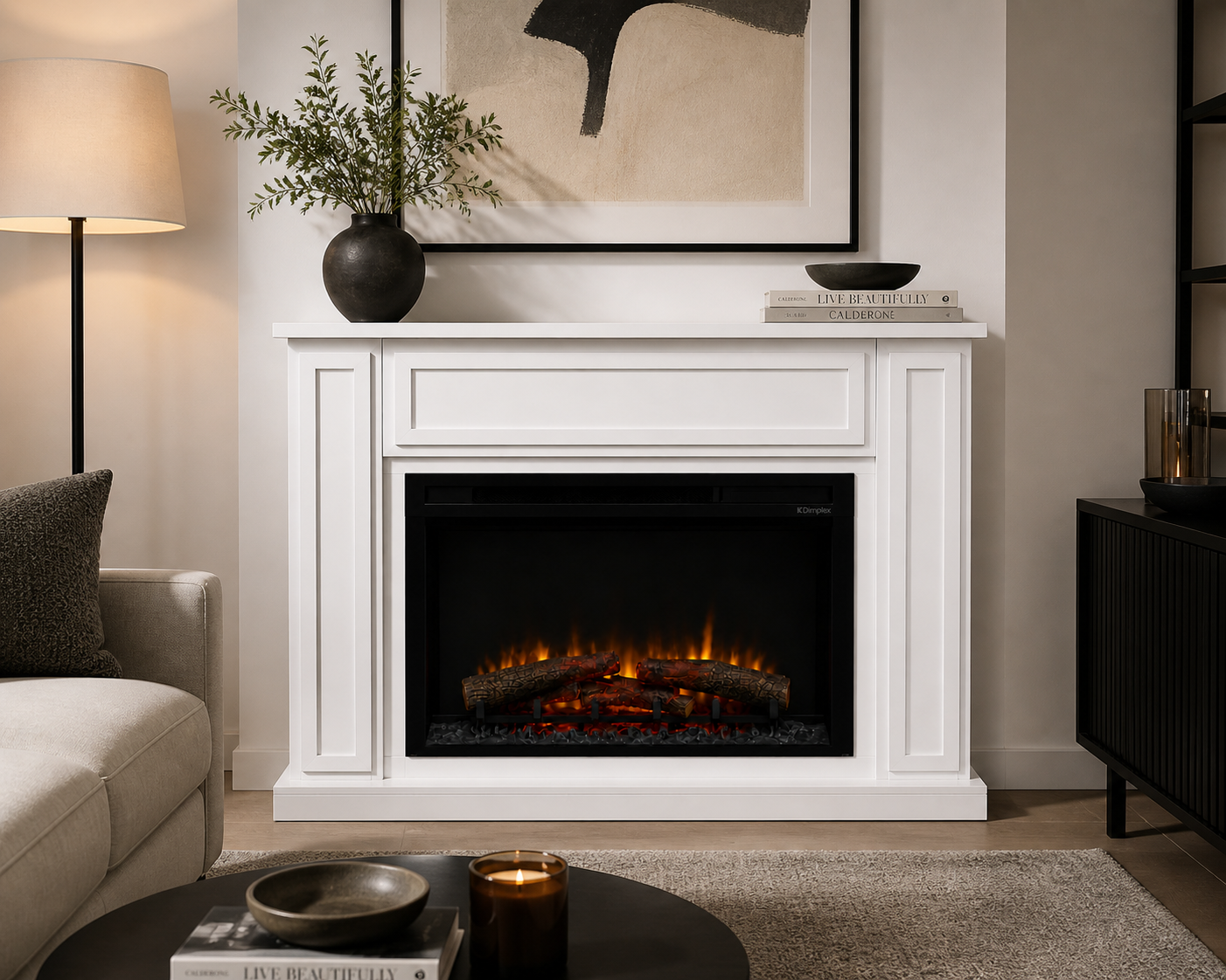 Electric fireplace lifestyle