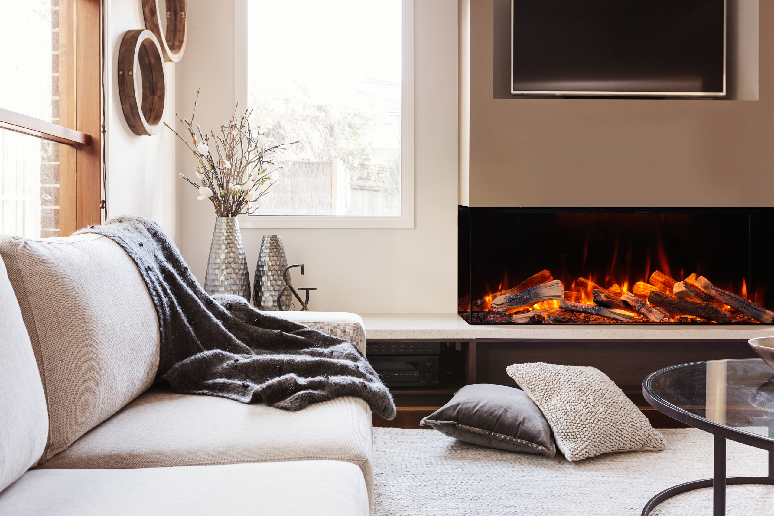 Electric fireplace lifestyle