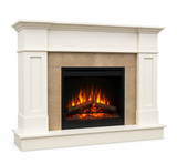 The Luna Custom Mantel in Benjamin Moore Cloud White