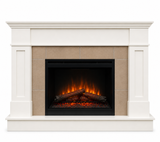 The Luna Custom Mantel in Benjamin Moore Cloud White
