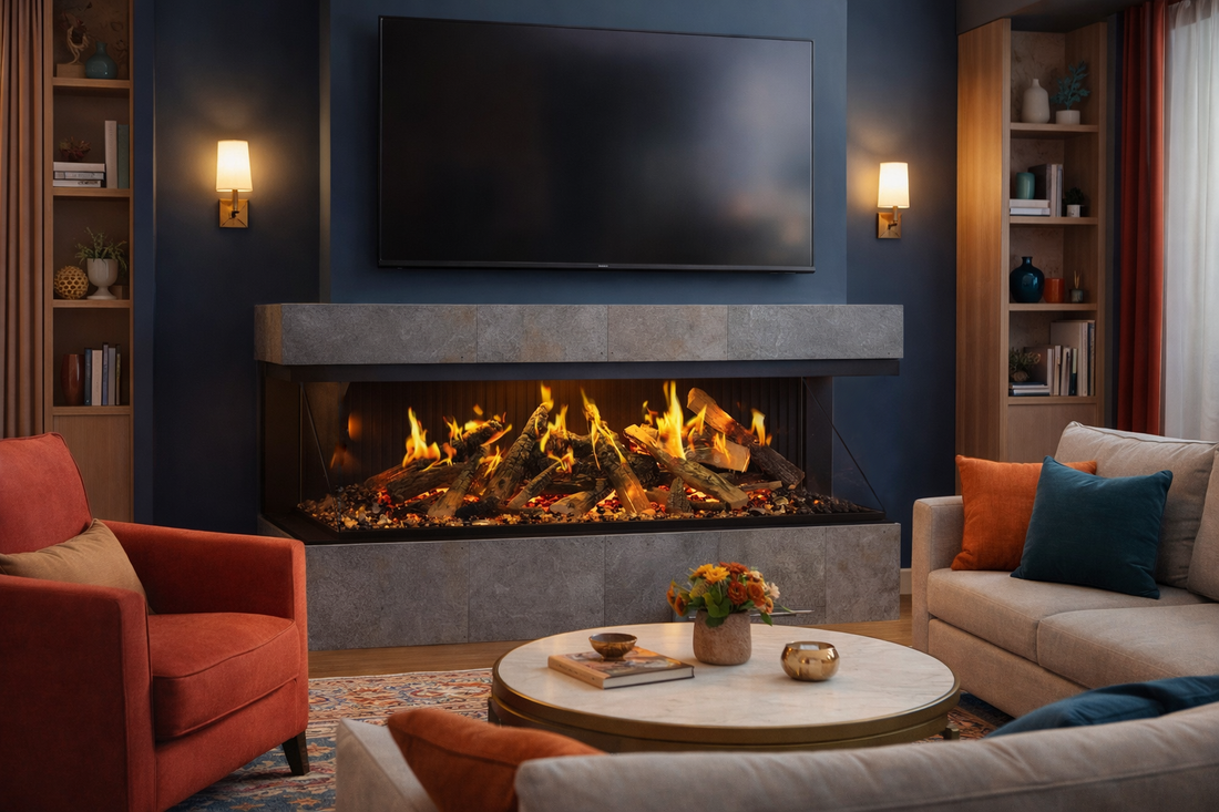 Amantii Signature 75 "MultiView Holo Electric Fireplace - MULTIVIEW-HOLO-75-SIG