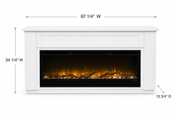 The Mystic Custom Designed Media Console in White product image