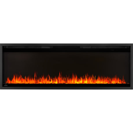 Napoleon Astound 50 SlimMount electric fireplace with Topaz media and orange flame