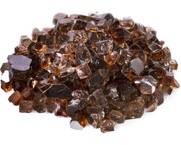Napoleon Astound SlimMount Topaz glass and ember media detail