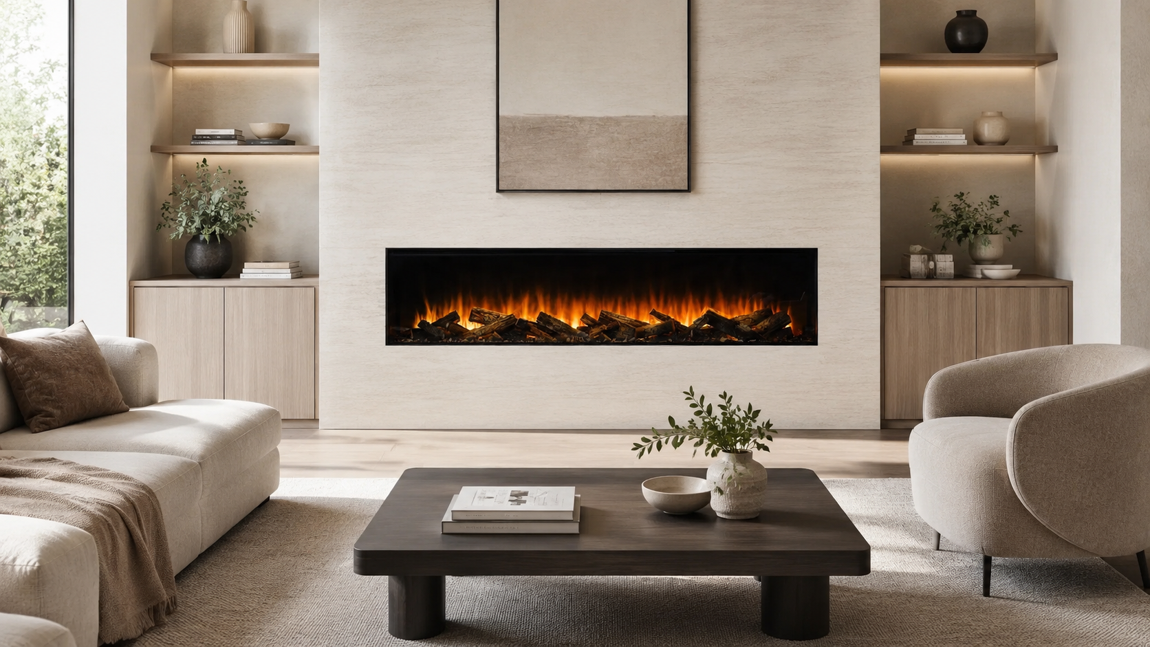 Electric fireplace lifestyle