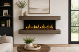 Modern Flames Driftwood Gray Floating Mantel for 52" Orion - WSS-OR52-DW