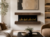 Modern Flames Weathered Walnut Floating Mantel for 52" Orion - WSS-OR52-WW