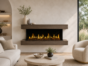 Modern Flames Driftwood Gray Floating Mantel for 76" Orion - WSS-OR76-DW