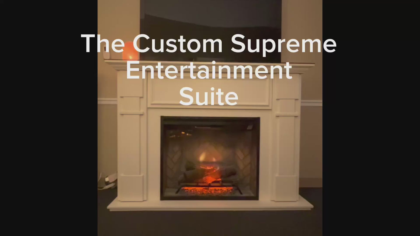 The Supreme Entertainment Suite in Benjamin Moore Cloud White