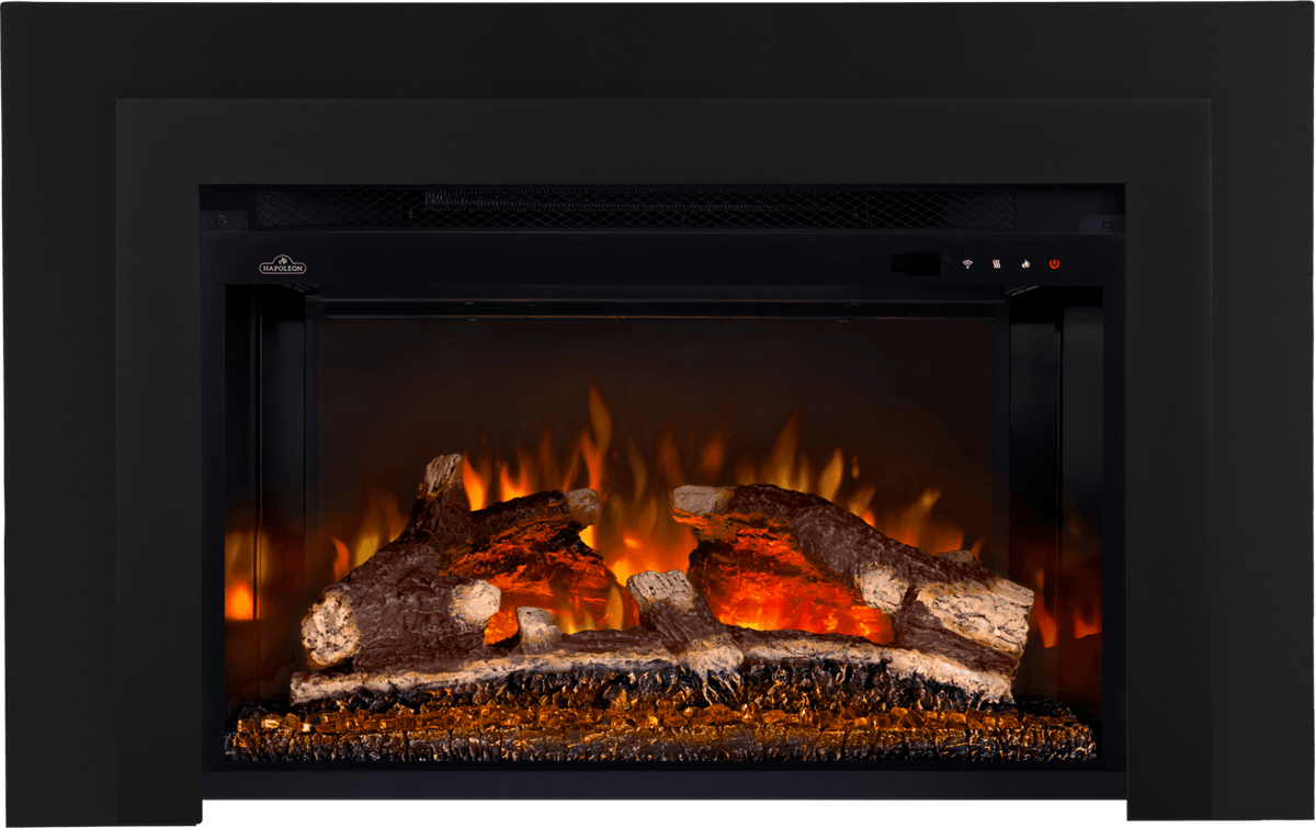 Napoleon Rosedale 3 29-inch electric fireplace with black surround