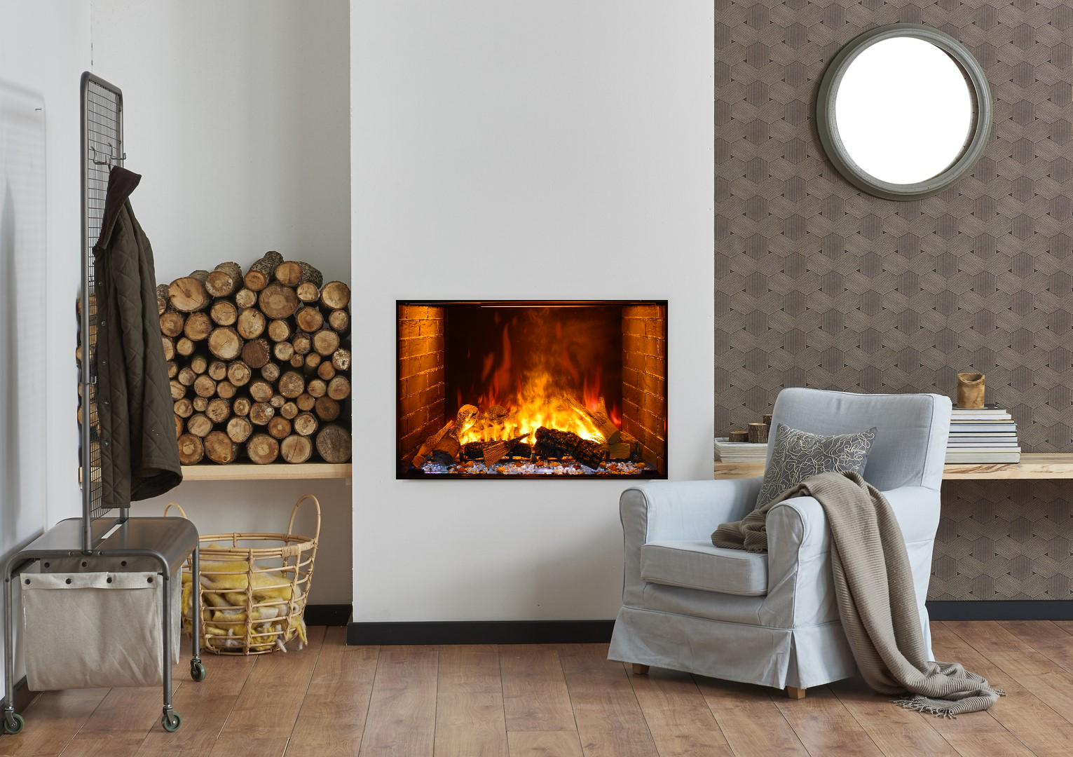 Electric fireplace lifestyle